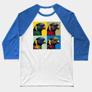 Pop Loriini Art - Cool Birds Baseball T-Shirt